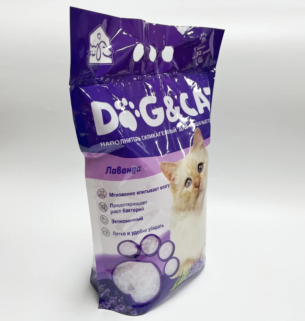 Silica Cat Litter with Blue Crystal Cat Litter Sand Dust Free with Scent