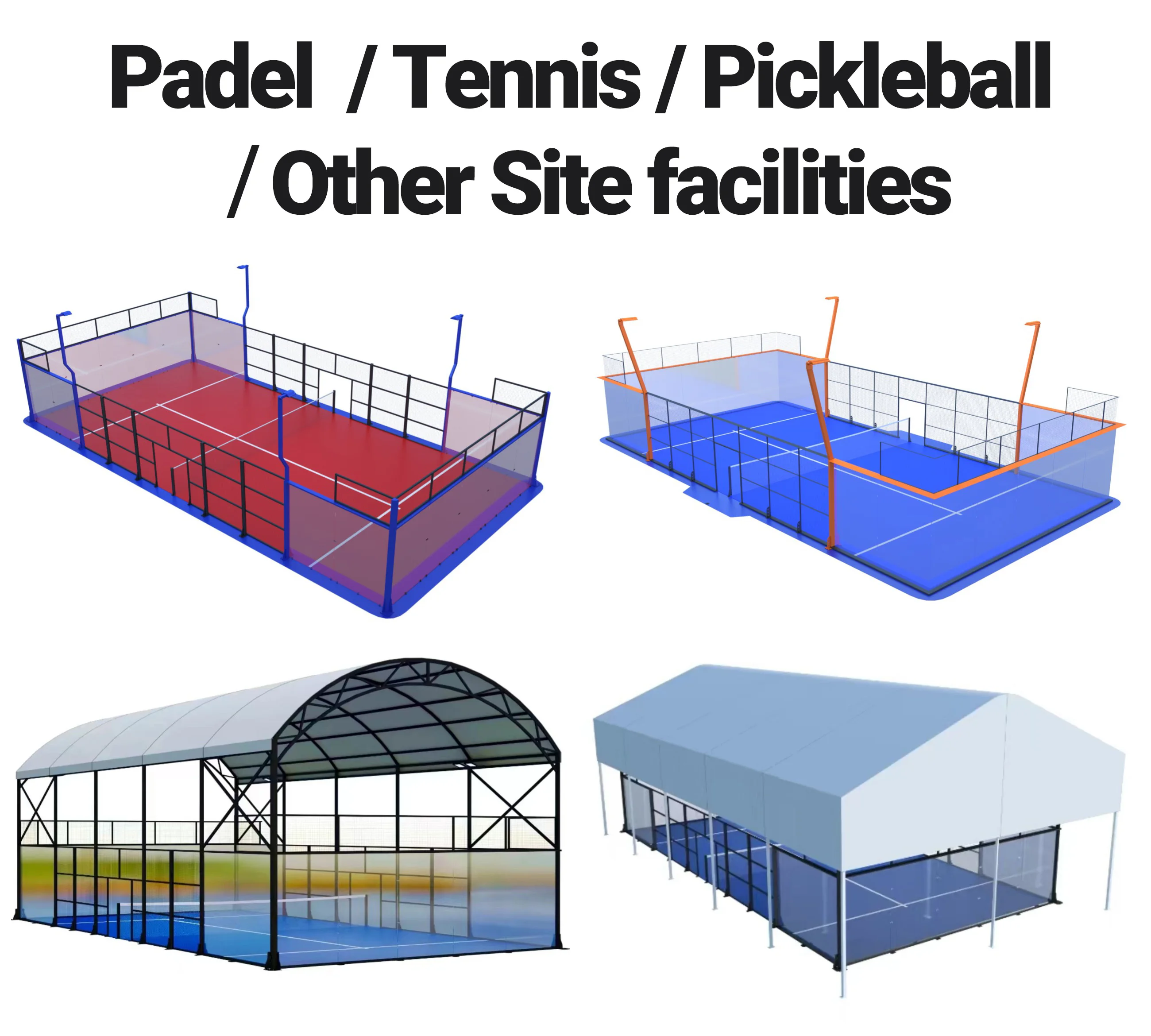 New Design Panoramic Padel Tennis Court Fence Netting for Outdoor Sport Security Events and Sports Facilities