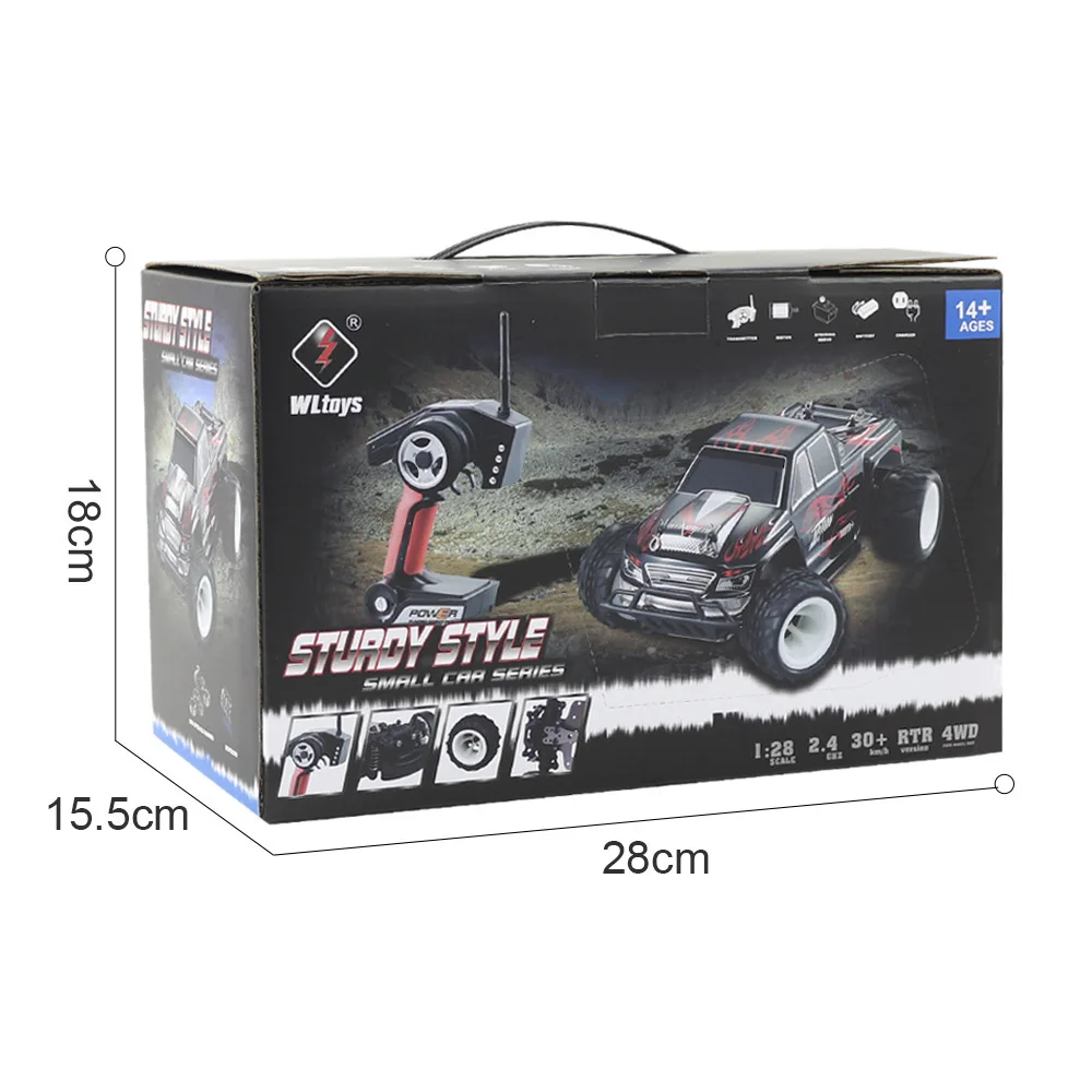 Wltoys K969 1:28 2.4G 4WD RC Car Alloy Brushed Remote Control Racing Crawler RTR Drifting High Quality Toys Models Toys for Kids