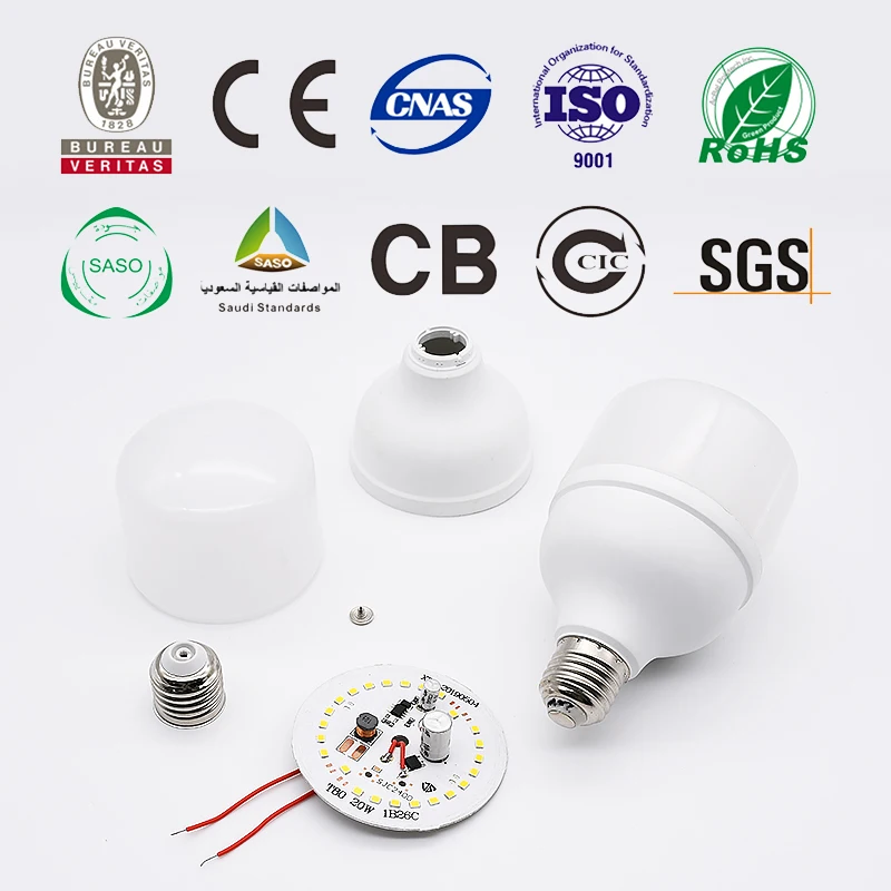 
Hot Selling 6500k Daylight E27 E22 Home 40 50 60w Energy Saver Led Bulbs Raw Material 