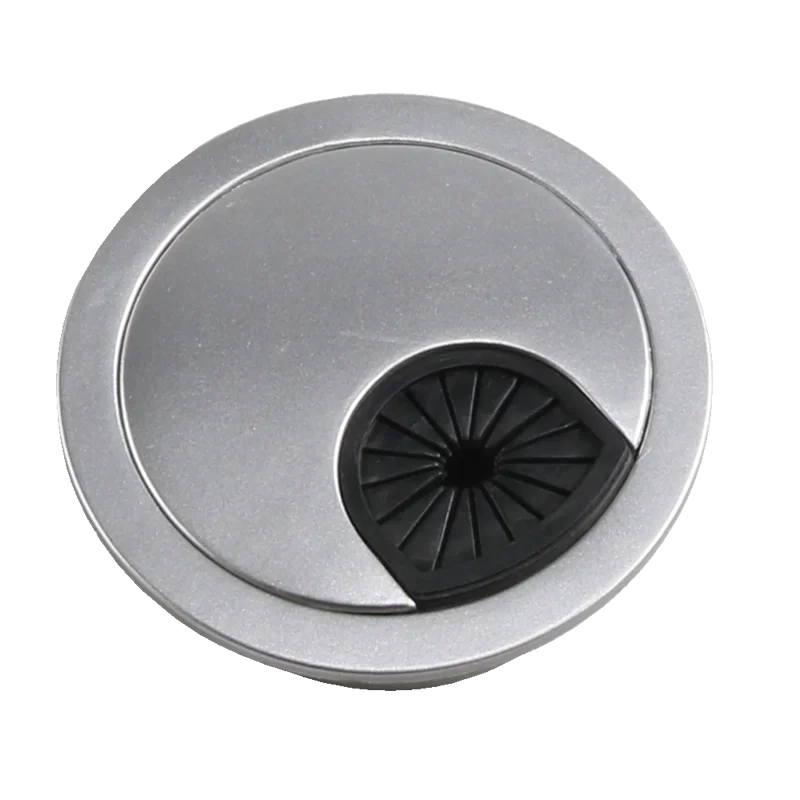 High quality Silver Sand Round Cable Wall Wire Hole Cover Grommets Management