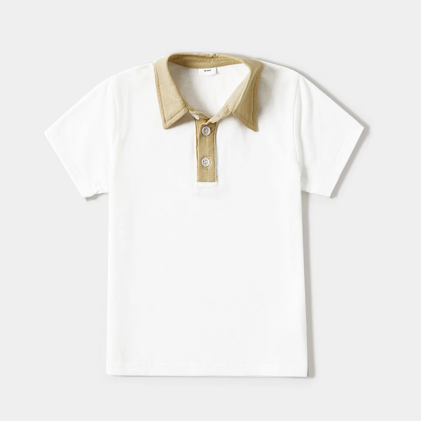 Women Girls Natural Short Sleeve Camp Pocket Shirt Dress and Dad Son T-shirts Family Matching outfits