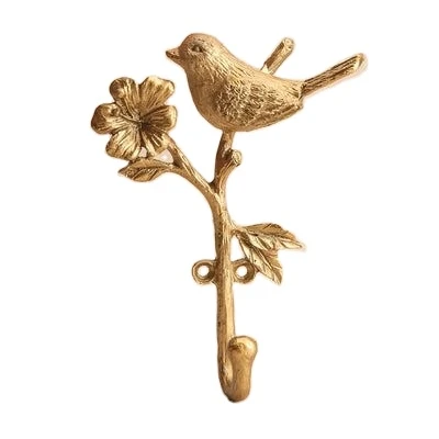 High on Demand Modern Design Metal Bird Wall Hook Coat Hook Hangers Living Room Bathroom Accessories at Wholesale Price