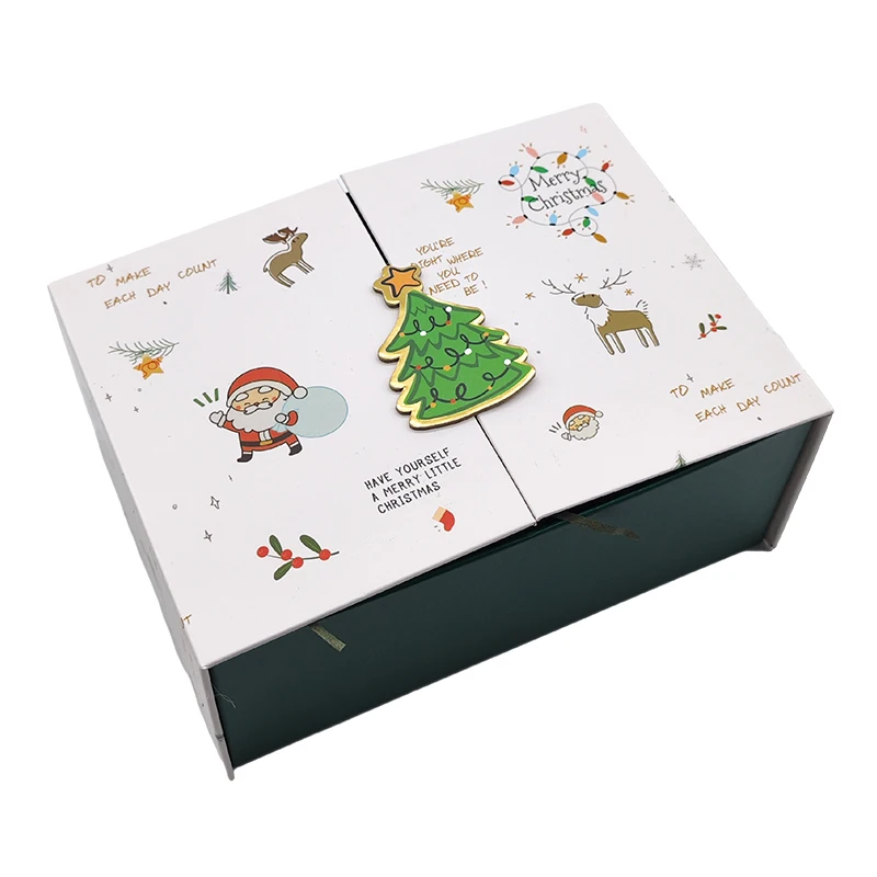 Custom Factory Christmas Eve Printing Cardboard Display Chocolate Advent Calendar Carton Packaging Box Christmas Gift Box