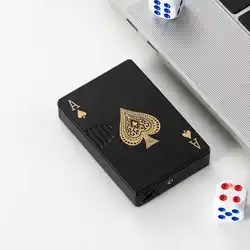 Lighter Jet Torch Turbo Playing Cards Lighter Windproof Metal Lighter Metal Funny Toys For Men Smoking Accessories