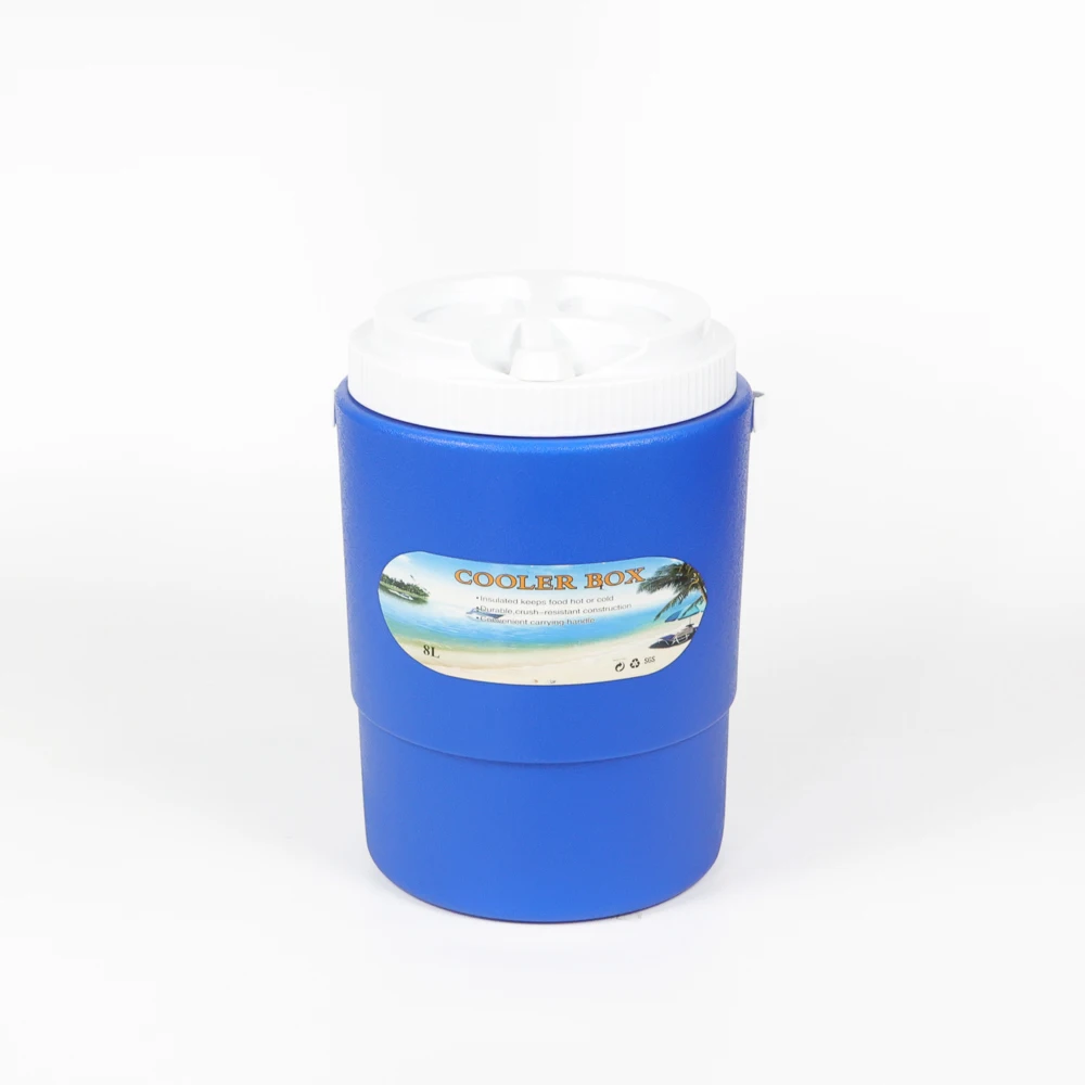 Manufacturer Selling 8L Insulated Portable Hard Plastic Cooler Thermos Buckets Lightweight Fresh Cooler Box For Camping
