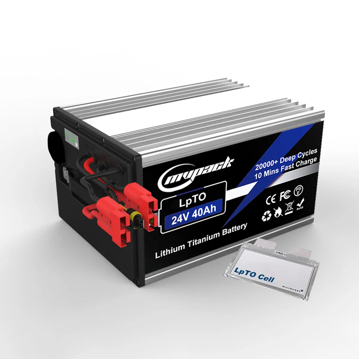 MVPACK долгий срок службы, быстрая зарядка, LTO 24 в 40 Ач 10S4P 40 Ач, литий-ионная батарея из оксида титана, гарантия 10 лет
