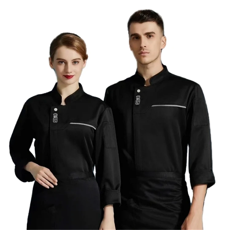 
Factory wholesale oem colorful printed kitchen chef women uniform chef coat jacket 