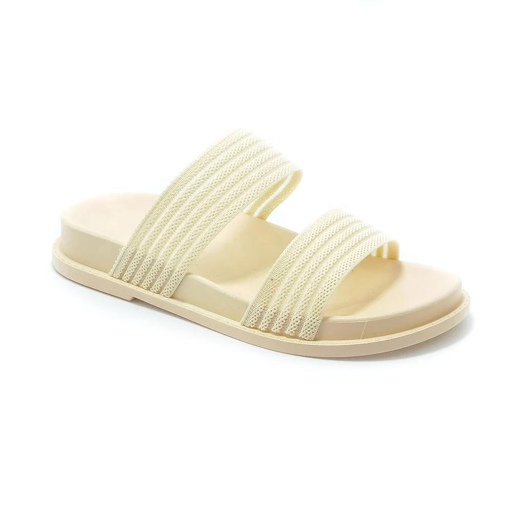 Soft Women Non-woven Slippers Neon Fluore Color Casual Women Shoes Outdoors Flat Ladies Sandals