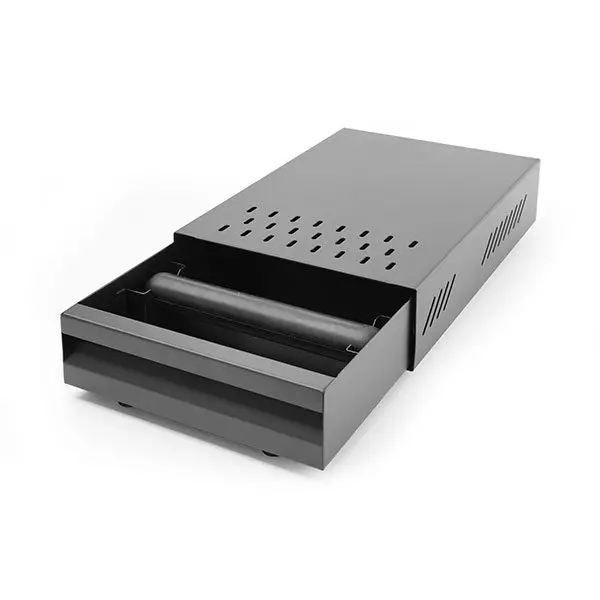 Black/ White/ Orange/ Red color coffee accessories stainless steel knock box with drawer