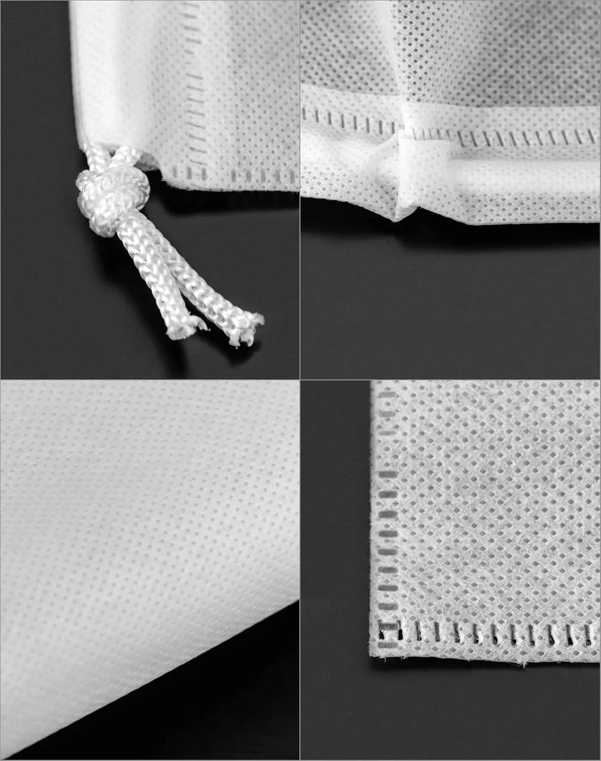 Wholesale Wardrobe Clothes Shoes Handbag Dust Cover Breathable Storage White Drawstring Non Woven Bag