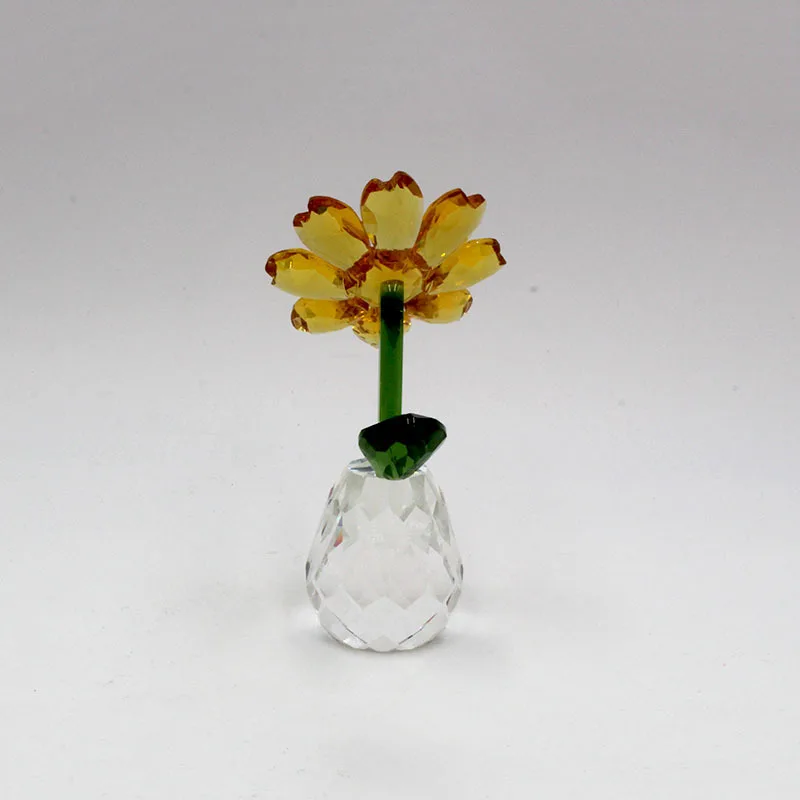 Romantic Wedding Gifts Multicolor Crystal Rose Favors With Colorful Box Party Favors Baby Shower Souvenir Ornaments For Guest