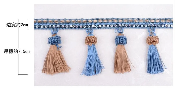 Аксессуары для штор оптовая продажа Золотые декоративные занавески с