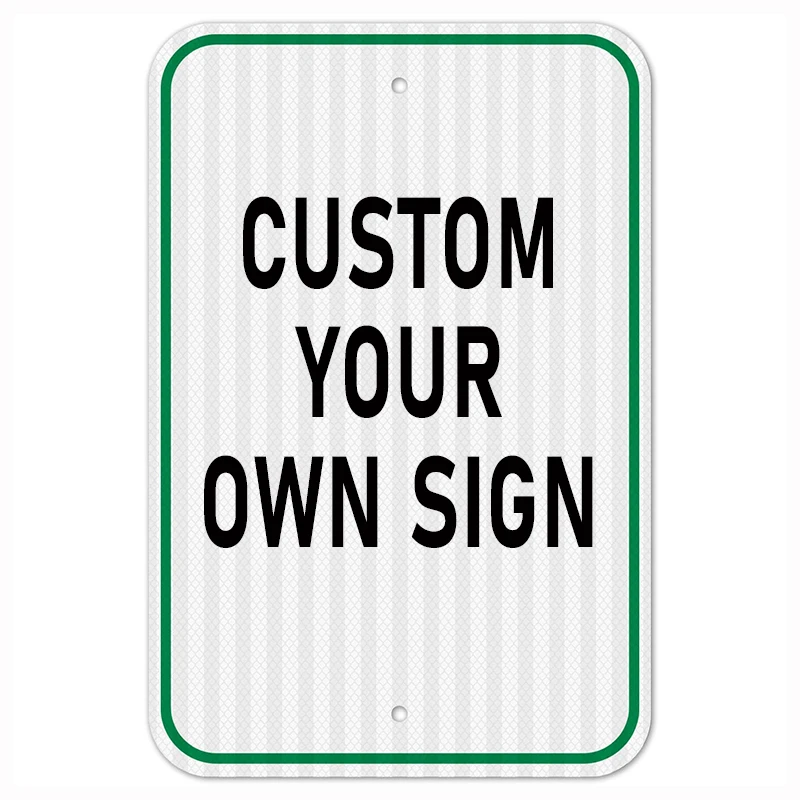 Custom Shape Blank Street Metal Road Aluminum Retro Reflective Warning Security Signs Boards for Outdoor Safety