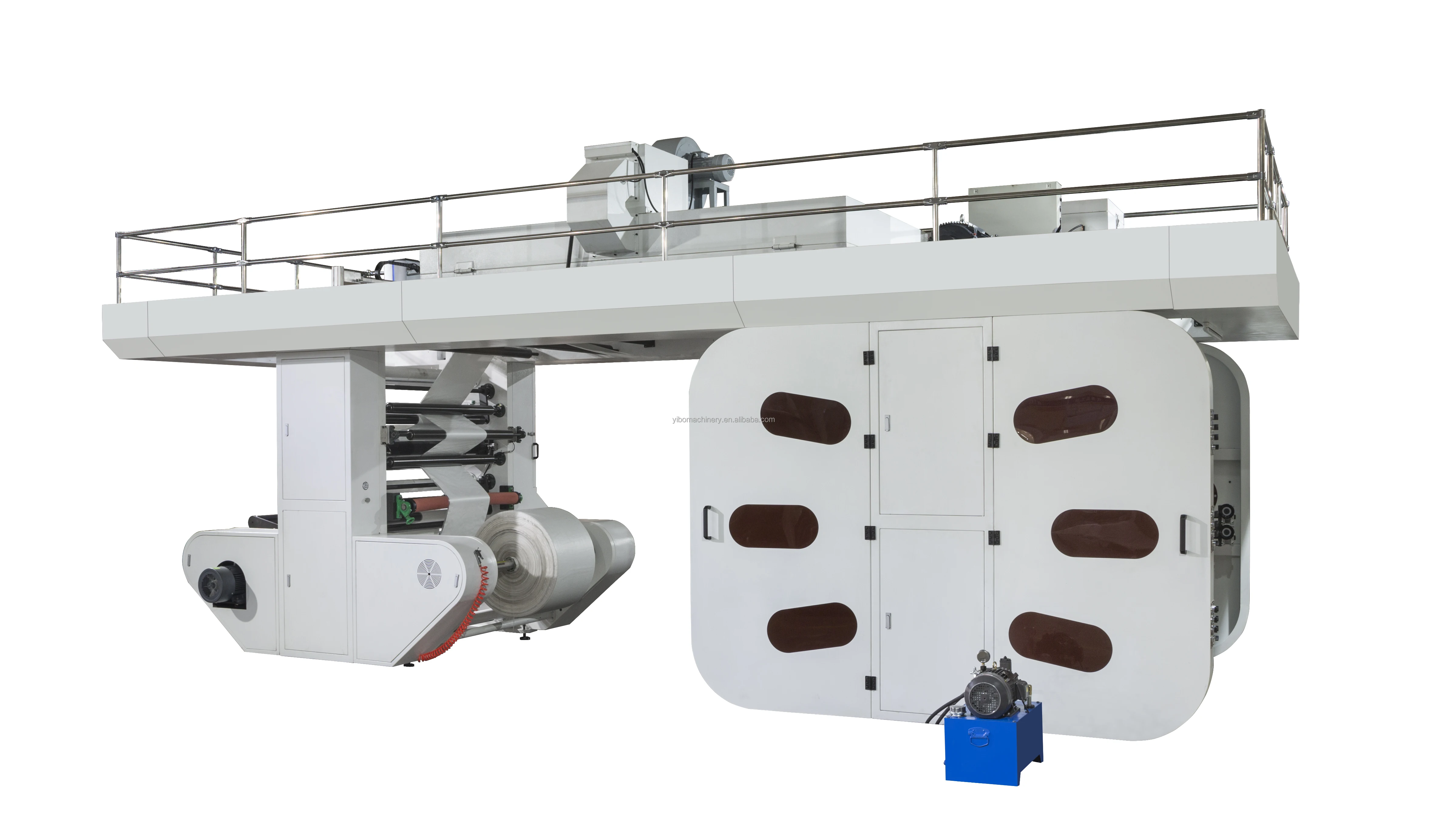 6 color linocut CI high speed paper plastic film food packaging roll to roll flexo cardboard printing machine