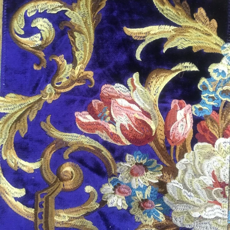 Direct manufacturers selling 1675 stock luxury sequin embroidered multicolor home sofa cover fabric