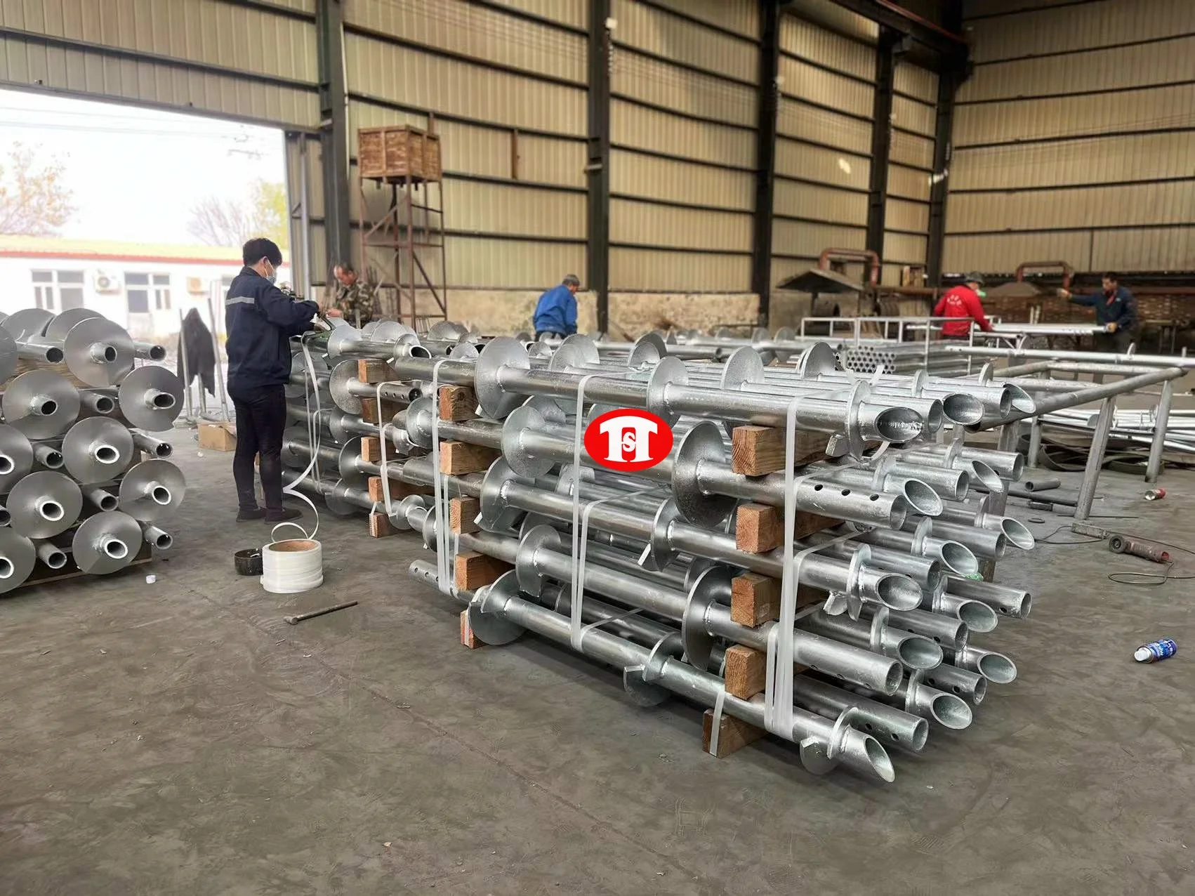 Solar Fasten Ground Screws Anchor Solar Ground Screw For Solar Power System