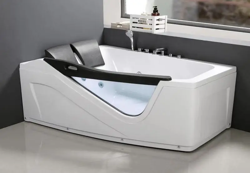 Acrylic bathroom bathtub with fauce