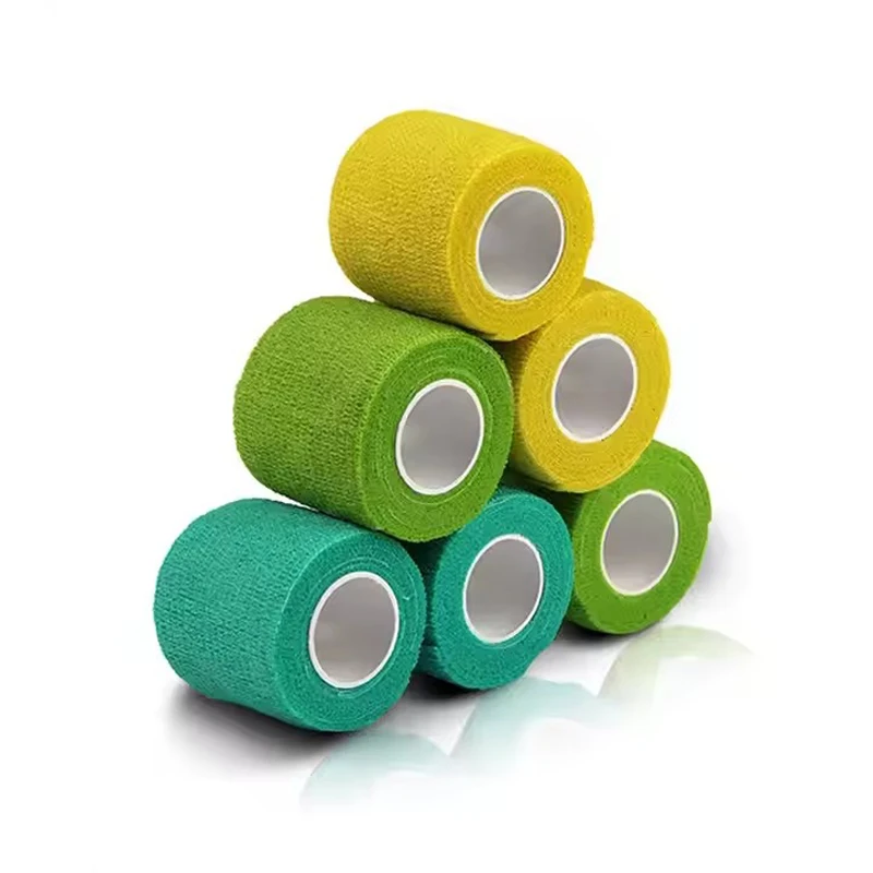Wholesale Custom Logo Printing Elastic wound dressing sports training self-adhesive bandage
