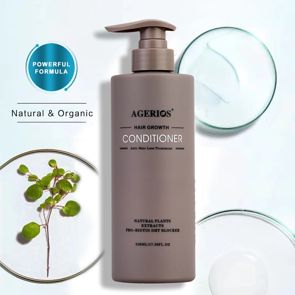 Hair Thinning Therapy Agerios Hair Growth Shampoo and Conditioner for Making Hair Thicker & Fluffy