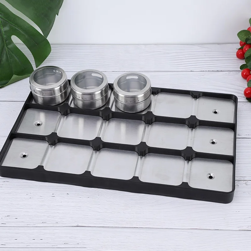 New Arrivals Silver Round Wholesale Packaging Can Magnetic Spice Tins
