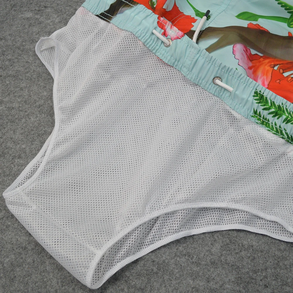 Custom Wholesale Beach Shorts Sublimation Printed Floral Swimwear Board Short Swim Trunk For Mens OEM Casual Quick Dry Beachwear