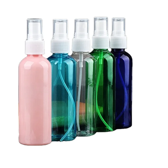 100ml 250 ml transparent spray bottle cosmetics pressed vacuum bottle small pot plastic empty bottle.