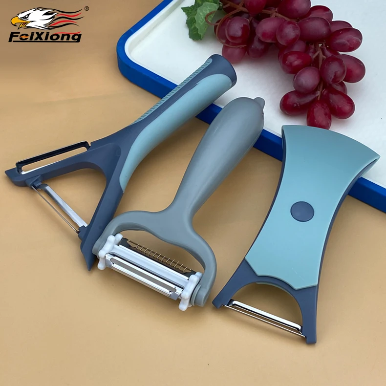 Multifunctional sharp peelers 5 styles stainless steel Peeler with rubber handle