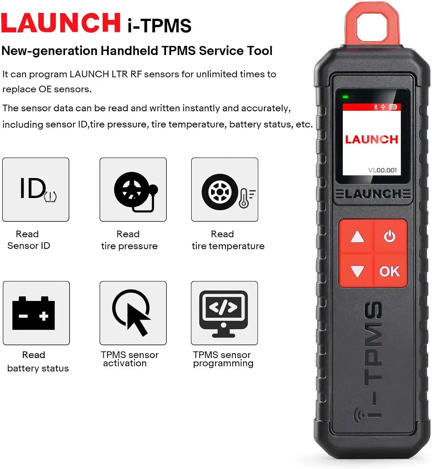 Brand New Handheld Tire Pressure Tester Launch X431 I-TPMS Tire Pressure Tester Terminal Sensor Car Diagnosis