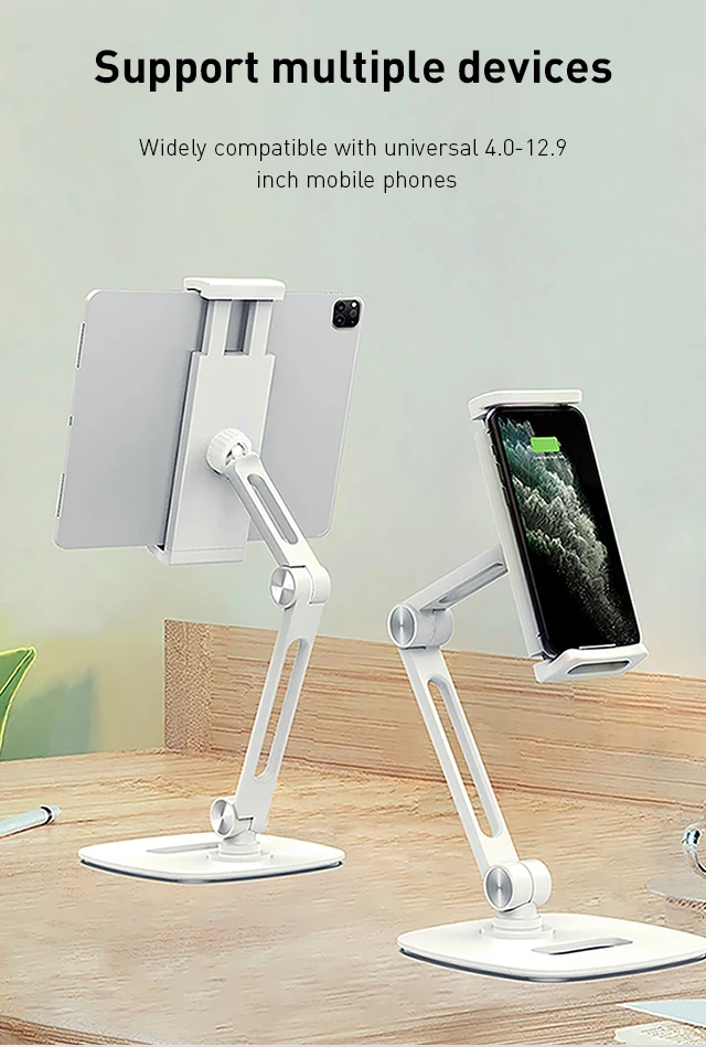 Adjustable Plastic Desk Cell Phone Holder Foldable Desk Phone Holder Universal Stents Phone Stand