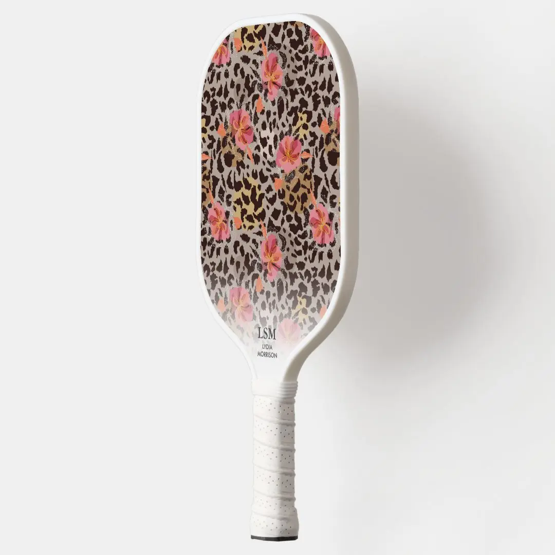 Factory Direcet Sales best Brand pickleball paddles 2023 Club pickleball paddle Liopard print Cute pickleball racket