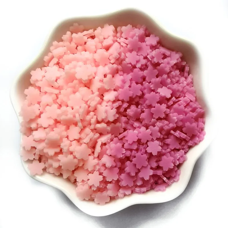 Hot Sale Maple Leaf Shape Light Variation Luminous Polymer Clay Slices For Phone Case Filling Material Nail DIY