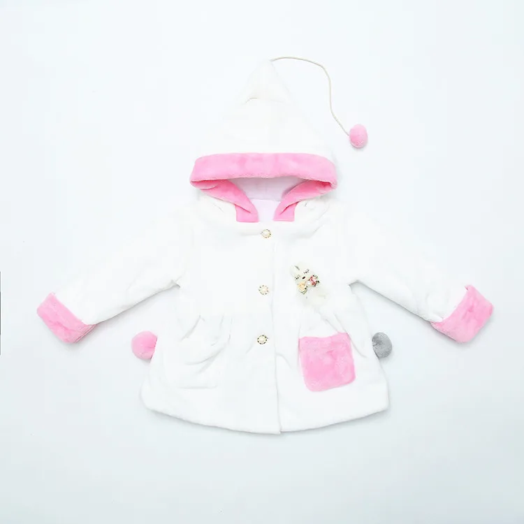 
Girl baby coat girls Korean style outerwear infant spring hooded coat 