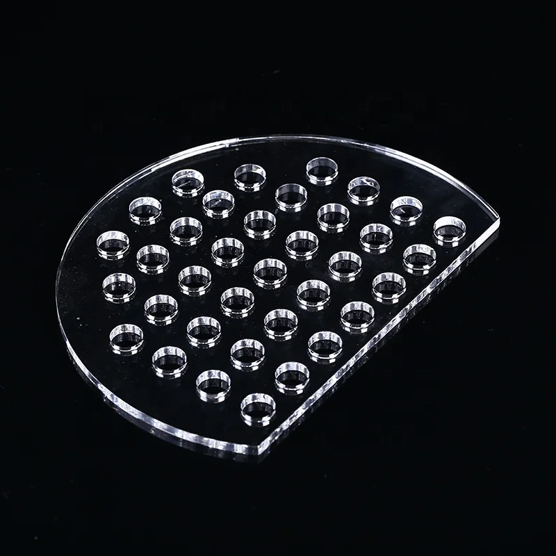 Quartz glass sheet high temperature precision cutting perforated glass laser slotting custom