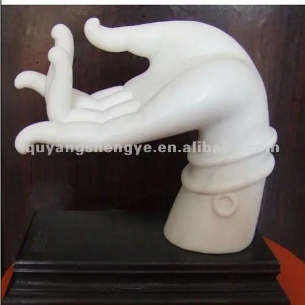 Factory direct marble carving Exquisite handicrafts Hand carved elegant sleeping angel marble sculpture