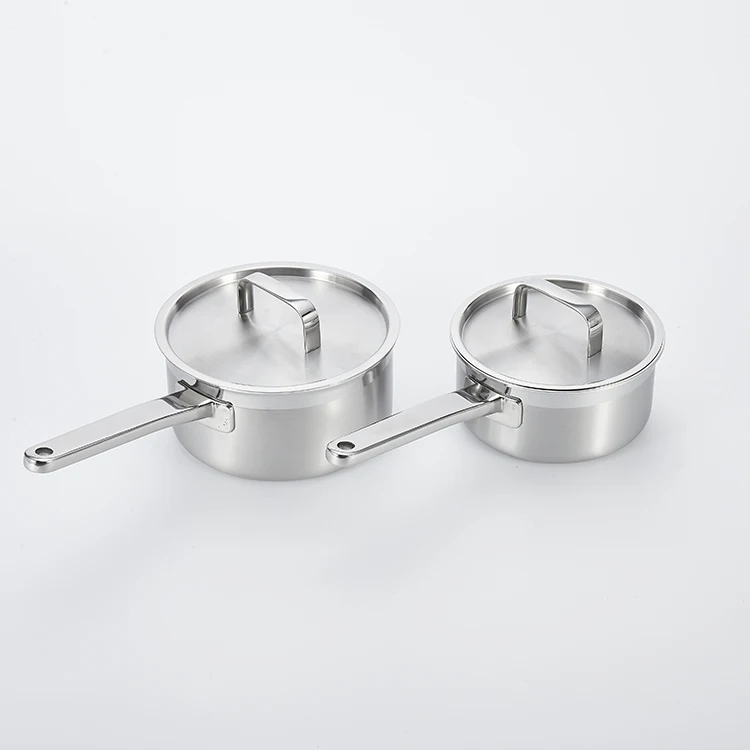 High End 1.6QT трижды конструкция из нержавеющей стали кастрюля делает приготовление пищи с