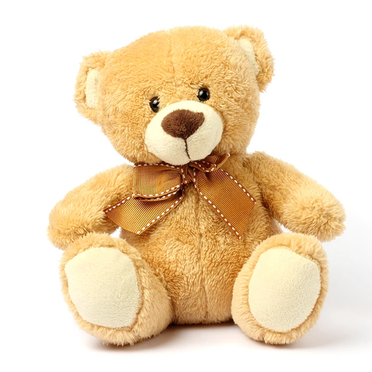 High Quality Plush Stuffed Teddy Bear with Ribbon Scarf
