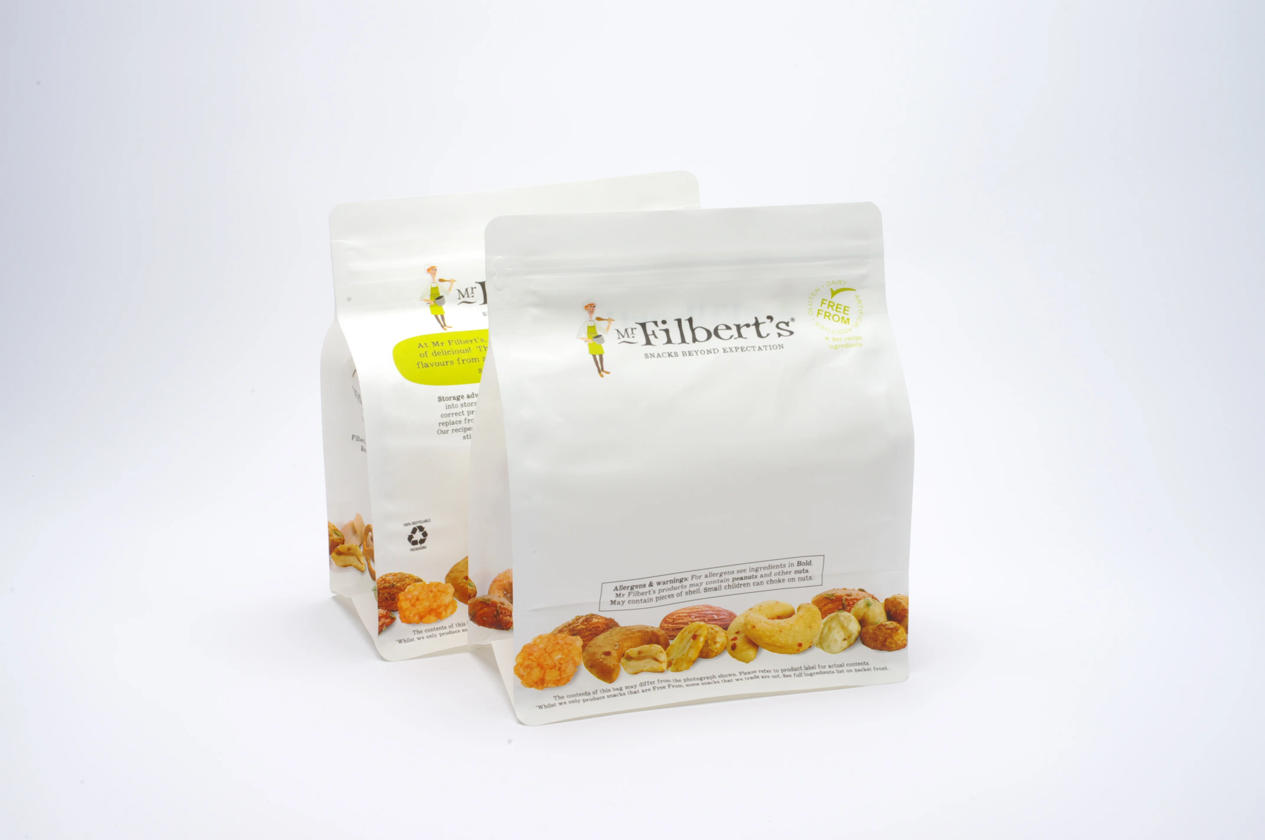 Recycled Packaging Bag, Coffee Food Grade High barrier PE Mono-material Film & Formed Stand Up Pouch Bag