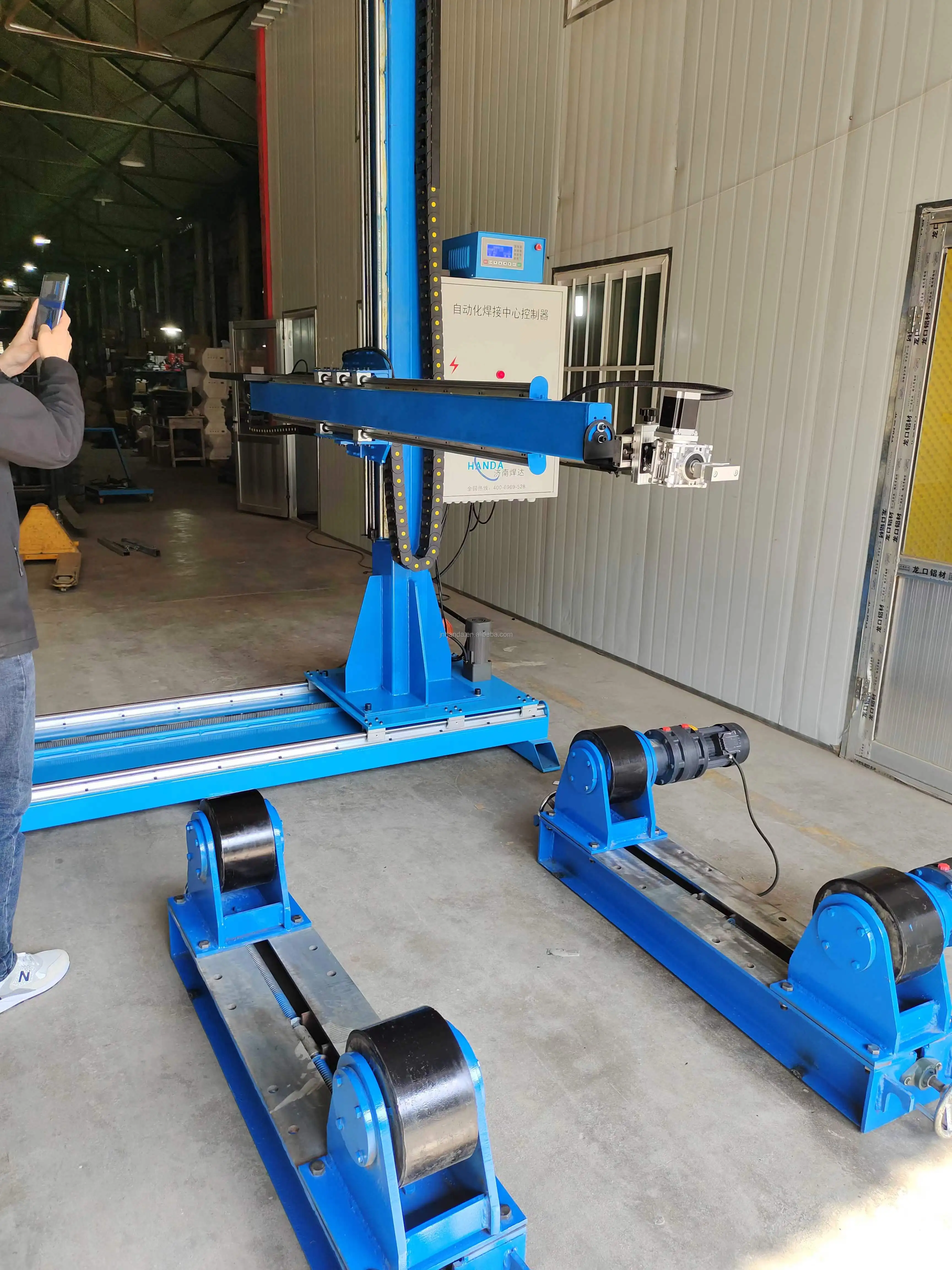 Chinese Brand Handa Hzf-500 Straight Seam Welding Machine Automatic Stainless Steel Pipe Metal Welding Equipment