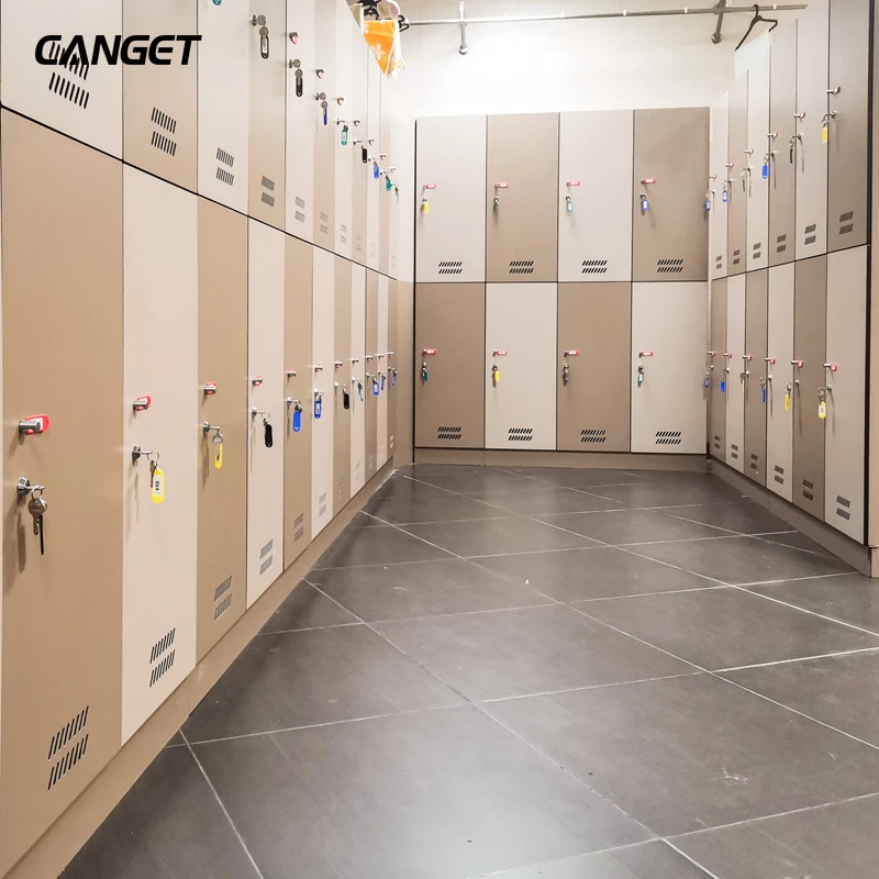 Waterproof solid phenolic HPL closets locker