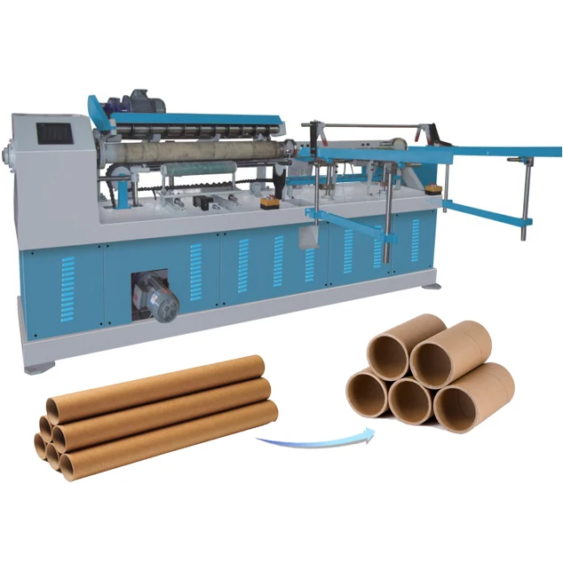 Automatic Multi Knives Paper cardboard Tube Core Cutting making Machine Video Technical Support Available CE certified