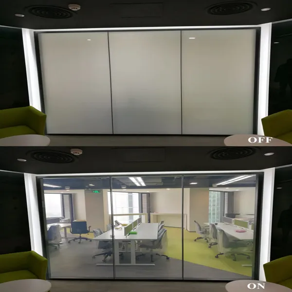extra clear magic glass smart PDLC intelligent dimming film for office