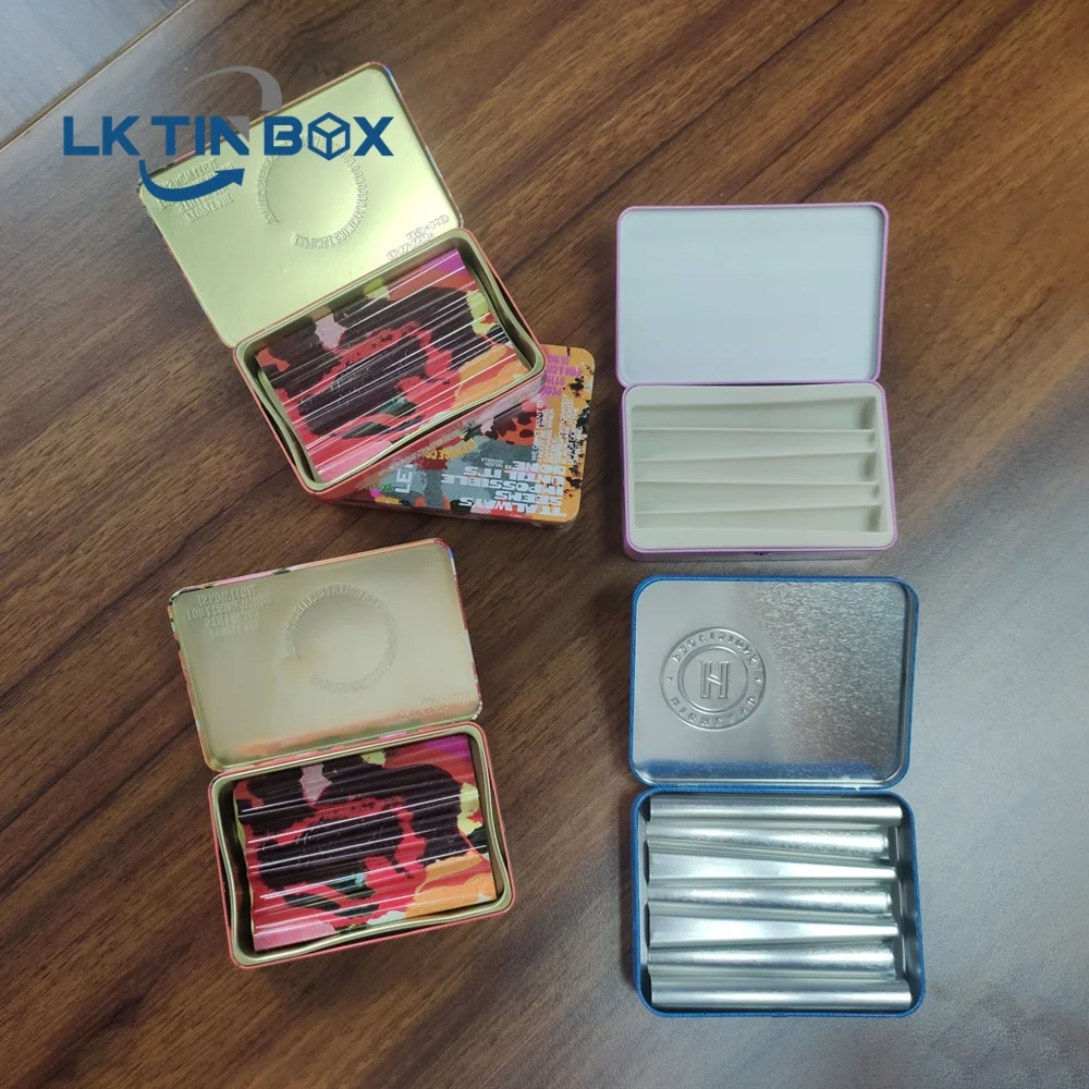Hot Selling Smell Proof Packaging Cr  Old Tobacco Cans Child Proof Cigarette Tin Box