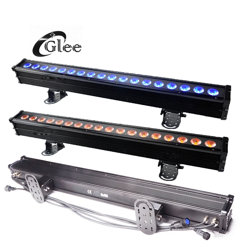 Pixel Linear control Exterior Weatherproof 18*10W RGBW 4in1 LED Wall wash Bar Light IP65