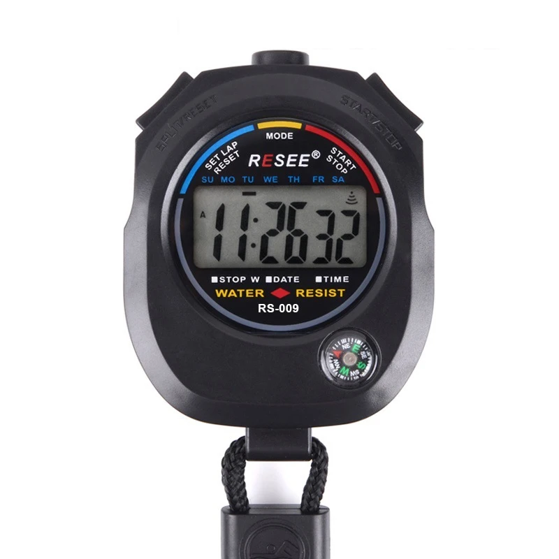 Resee  cheap price laboratory timer stopwatch waterproof sports big face digital stop watch
