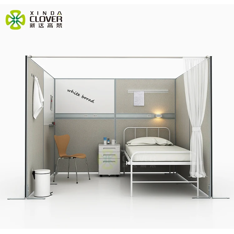 
Infectious diseases barrier property movable medical room divider screen for hospital partition 