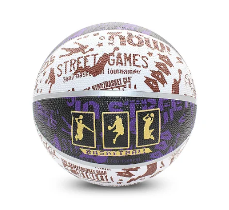 Wholesale cheap Custom Logo Printed Rubber Basketball Ball Size 7 PU Basketball