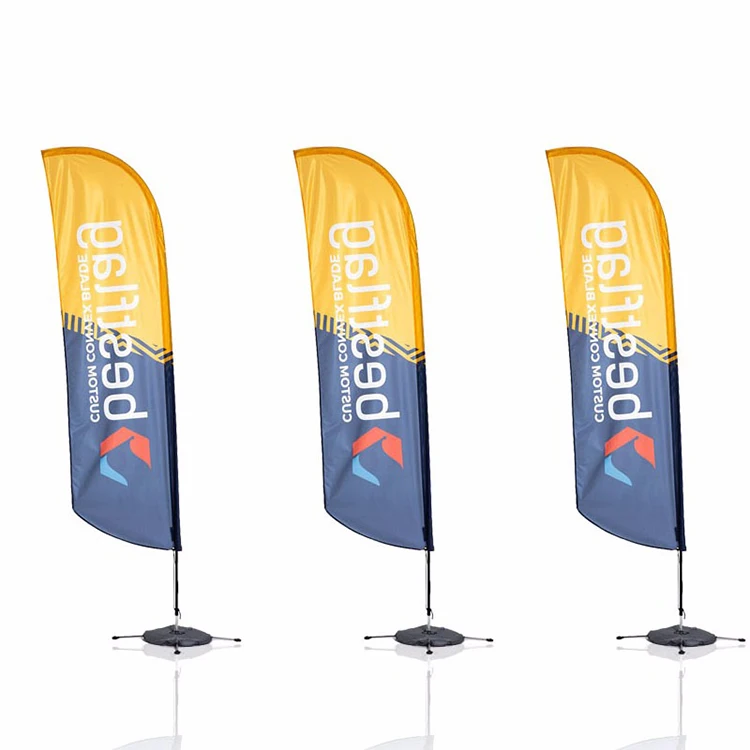 business advertising banner printed custom flags teardrop flag beach banners beach flags with double sides printing