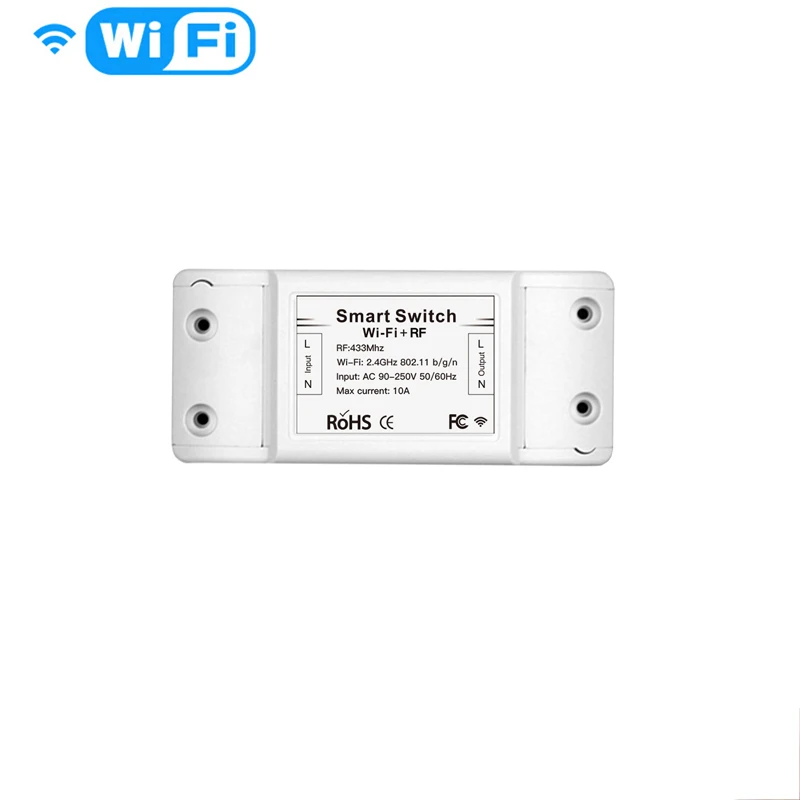 Беспроводной переключатель Wi-Fi с управлением через приложение + умный выключатель RF433 работает