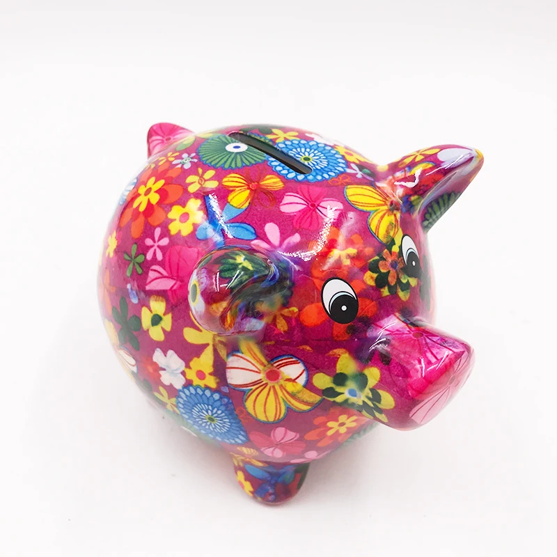 
Custom Made Ceramic Pig Money Coin Piggy Bank 